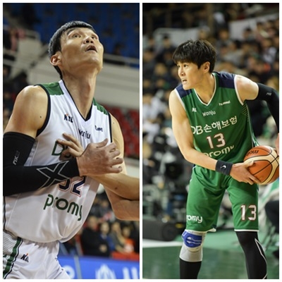 김주성(좌)과 윤호영(우). KBL 제공